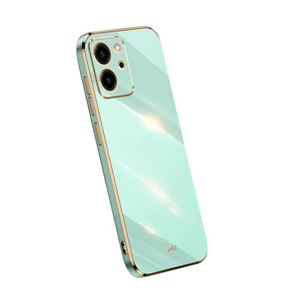 For Honor 80 SE 5G XINLI Straight Edge 6D Electroplate TPU Phone Case(Mint Green) by XINLI