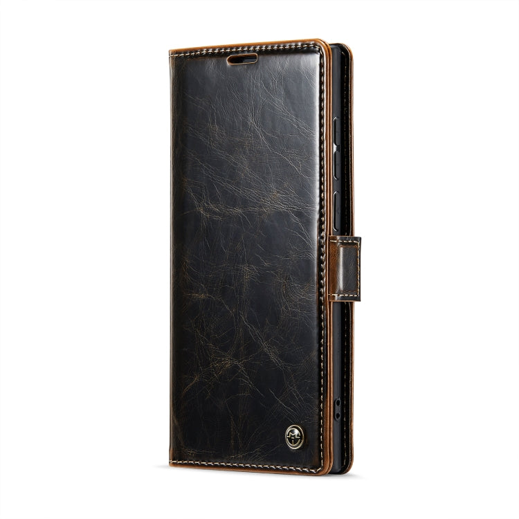 For Samsung Galaxy S23 Ultra 5G CaseMe 003 Crazy Horse Texture Leather Phone Case(Coffee) by CaseMe