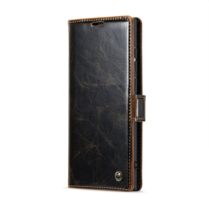 For Samsung Galaxy S23 Ultra 5G CaseMe 003 Crazy Horse Texture Leather Phone Case(Coffee) by CaseMe