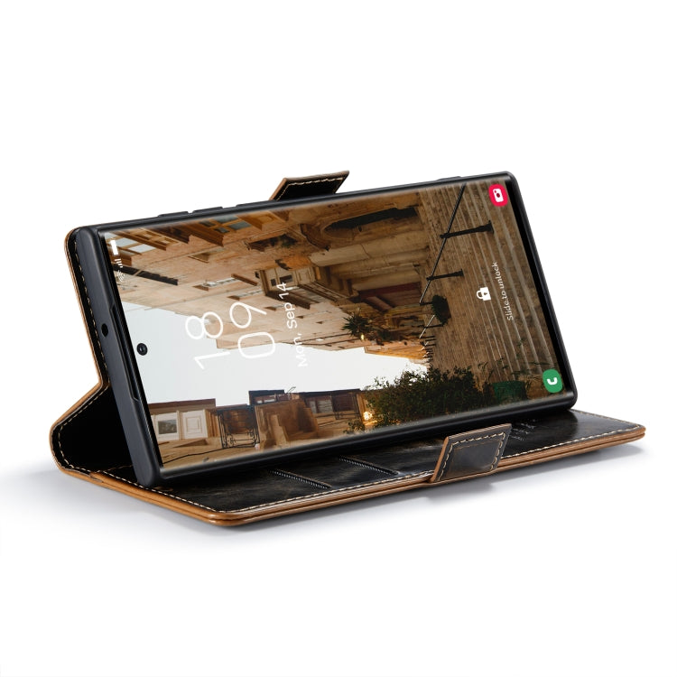 For Samsung Galaxy S23 Ultra 5G CaseMe 003 Crazy Horse Texture Leather Phone Case(Coffee) by CaseMe