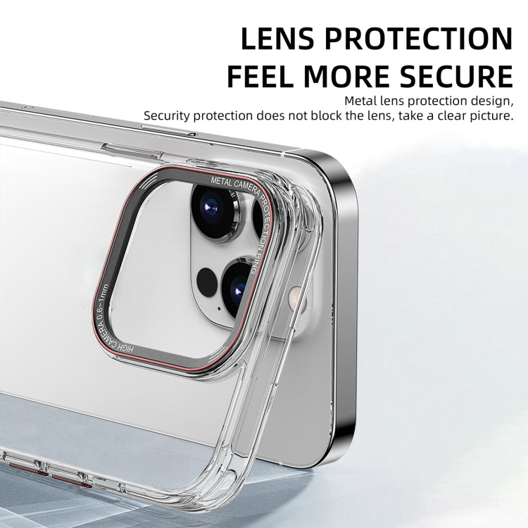 For iPhone 14 Plus iPAKY MG Series Transparent PC Phone Case(Transparent Black) by iPAKY