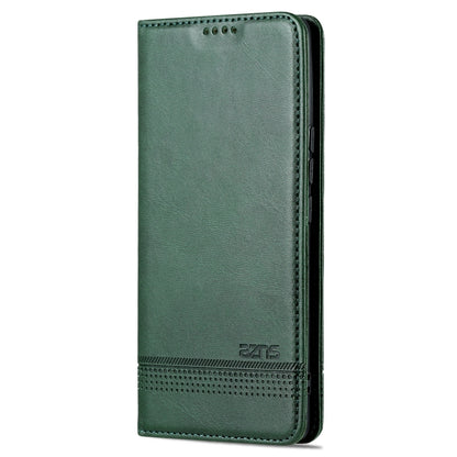 For Honor 80 Pro AZNS Magnetic Calf Texture Leather Phone Case(Dark Green) by AZNS