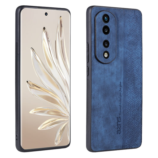 For Honor 80 Pro AZNS 3D Embossed Skin Feel Phone Case(Sapphire Blue) by AZNS