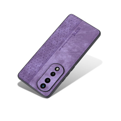 For Honor 80 Pro AZNS 3D Embossed Skin Feel Phone Case(Purple) by AZNS