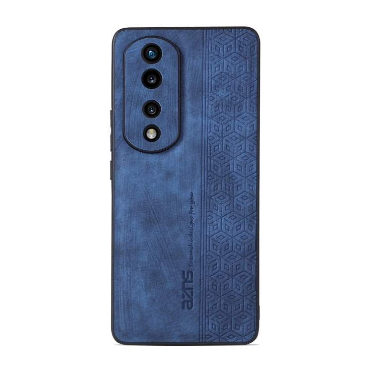 For Honor 80 AZNS 3D Embossed Skin Feel Phone Case(Sapphire Blue) by AZNS