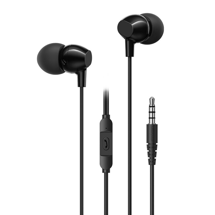 USAMS US-SJ594 EP-47 3.5mm In-Ear Wired Earphone, Length: 1.2m(Black) by USAMS