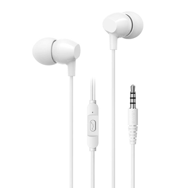 USAMS US-SJ594 EP-47 3.5mm In-Ear Wired Earphone, Length: 1.2m(White) by USAMS