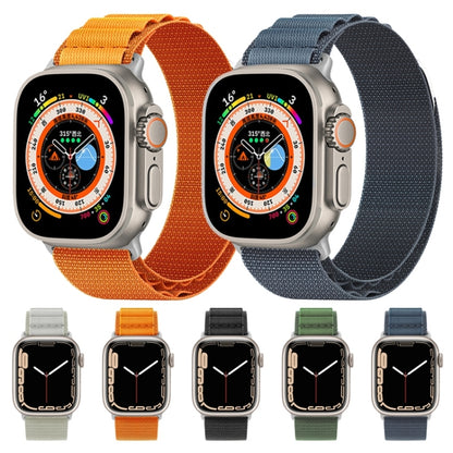 Nylon Loop Watch Band For Apple Watch Ultra 49mm&Watch Ultra 2 49mm / Series 9&8&7 45mm / SE 3&SE 2&6&SE&5&4 44mm / 3&2&1 42mm(Orange) by bashfashion