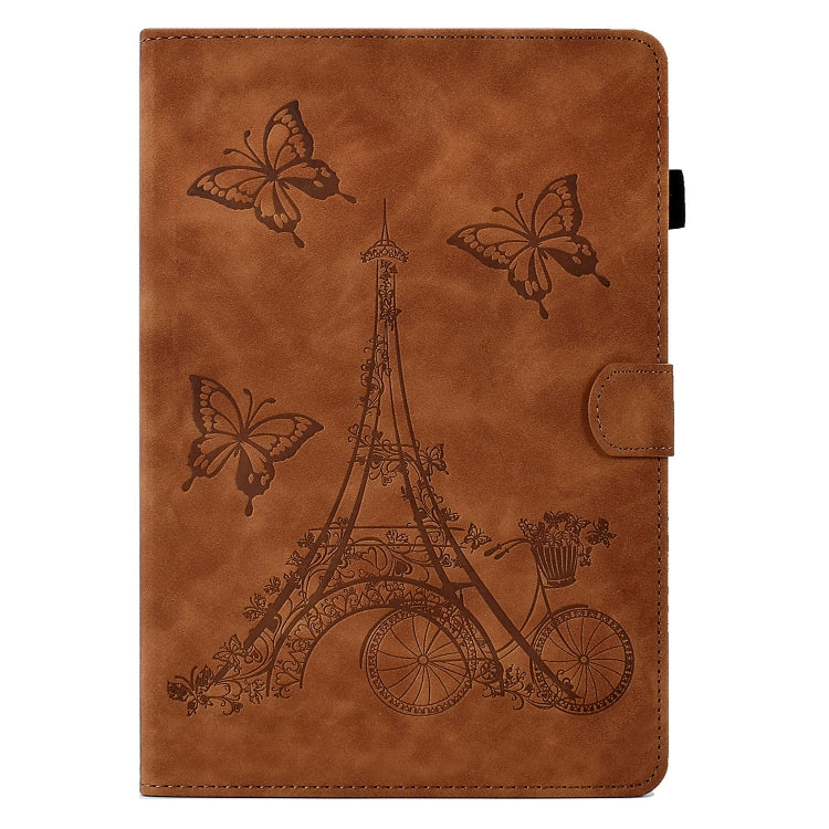 For 8 inch Tablets Tower Embossed Leather Tablet Case(Brown) by bashfashion