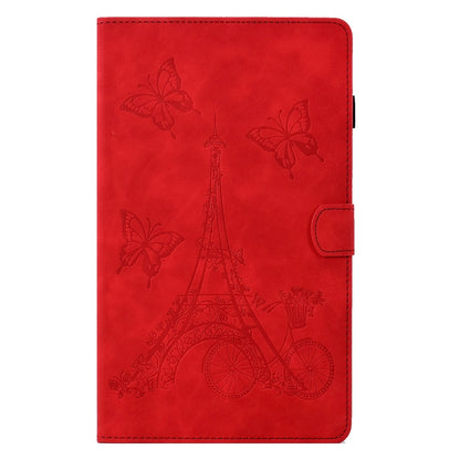 For Samsung Galaxy Tab A 8.0 2019 T290 Tower Embossed Leather Tablet Case(Red) by bashfashion