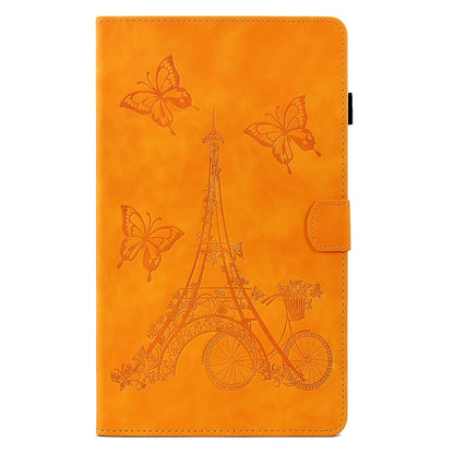 For Samsung Galaxy Tab A 8.0 2019 T290 Tower Embossed Leather Tablet Case(Khaki) by bashfashion