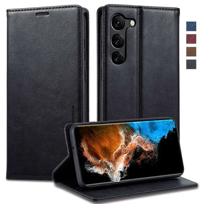 For Samsung Galaxy S23+ 5G LC.IMEEKE RFID Anti-theft Leather Phone Case(Black) by LC.IMEEKE