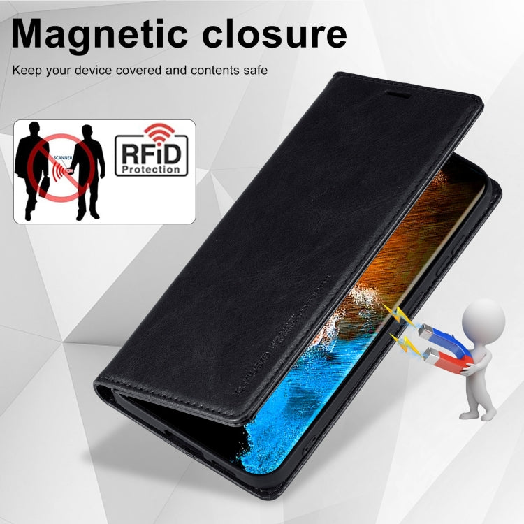 For Samsung Galaxy S23+ 5G LC.IMEEKE RFID Anti-theft Leather Phone Case(Black) by LC.IMEEKE