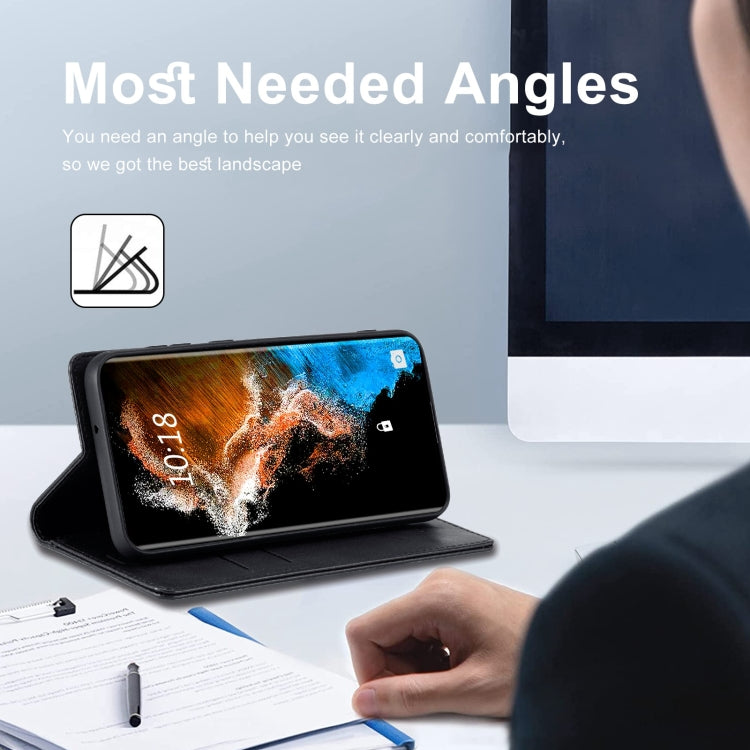 For Samsung Galaxy S23+ 5G LC.IMEEKE RFID Anti-theft Leather Phone Case(Black) by LC.IMEEKE