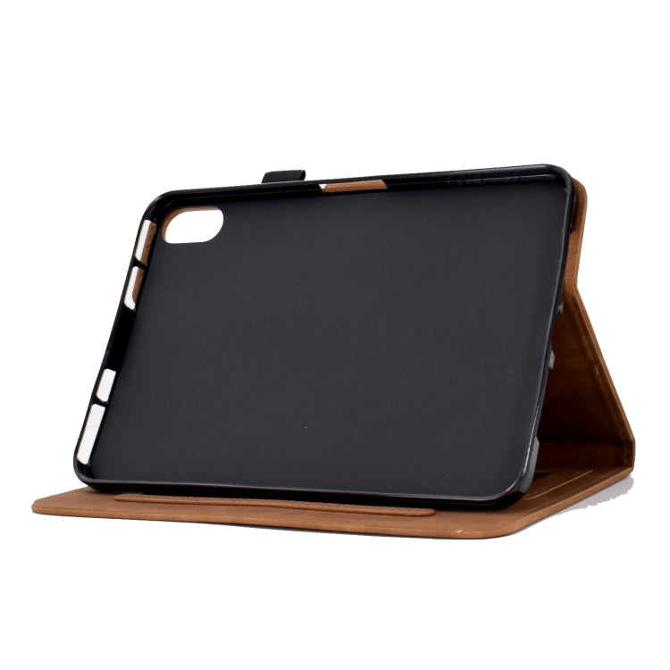 For iPad 2025 / 2022 Tower Embossed Leather Smart Tablet Case(Brown) by bashfashion