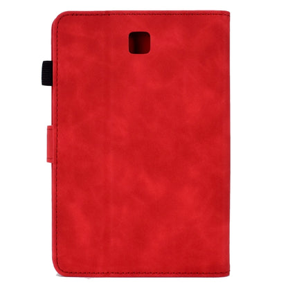 For Samsung Galaxy Tab A 8.0 T350 Tower Embossed Leather Smart Tablet Case(Red) by bashfashion