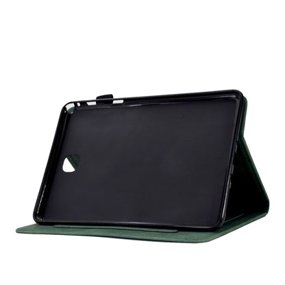 For Samsung Galaxy Tab A 8.0 T350 Tower Embossed Leather Smart Tablet Case(Green) by bashfashion