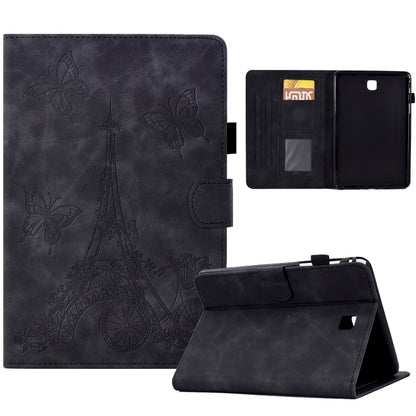 For Samsung Galaxy Tab A 8.0 T350 Tower Embossed Leather Smart Tablet Case(Black) by bashfashion