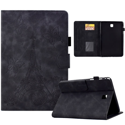For Samsung Galaxy Tab A 8.0 T350 Tower Embossed Leather Smart Tablet Case(Black) by bashfashion
