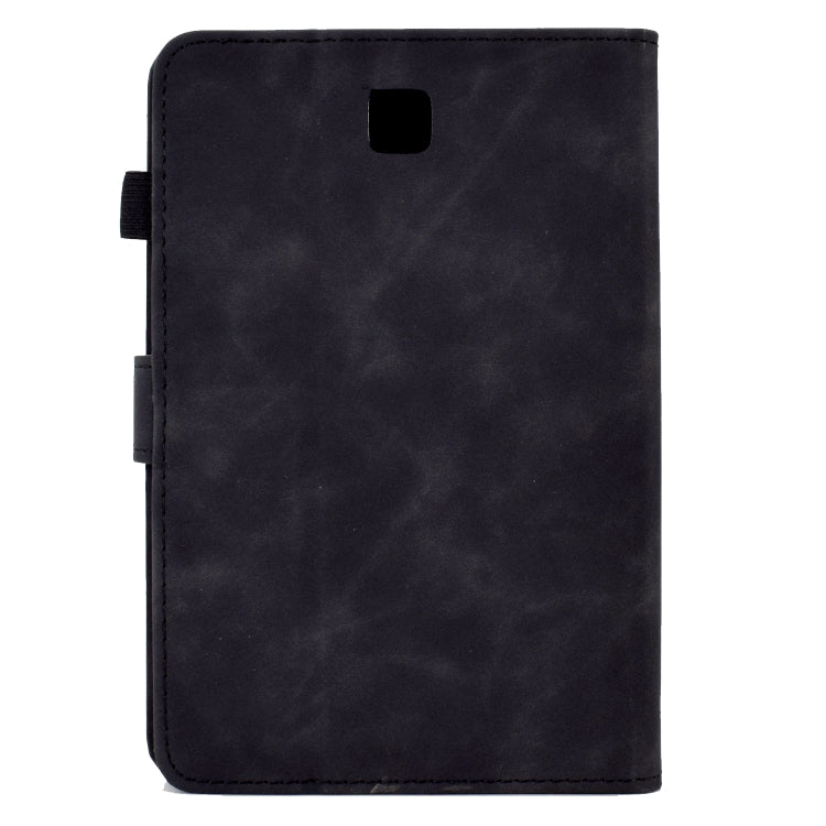 For Samsung Galaxy Tab A 8.0 T350 Tower Embossed Leather Smart Tablet Case(Black) by bashfashion