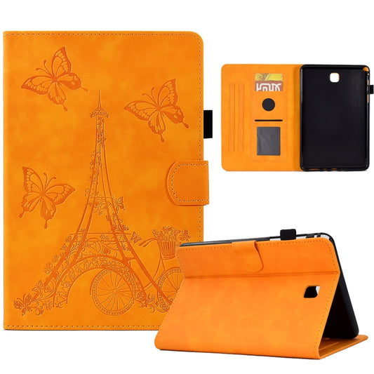 For Samsung Galaxy Tab A 8.0 T350 Tower Embossed Leather Smart Tablet Case(Khaki) by bashfashion
