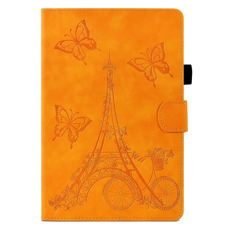 For Samsung Galaxy Tab A 8.0 T350 Tower Embossed Leather Smart Tablet Case(Khaki) by bashfashion