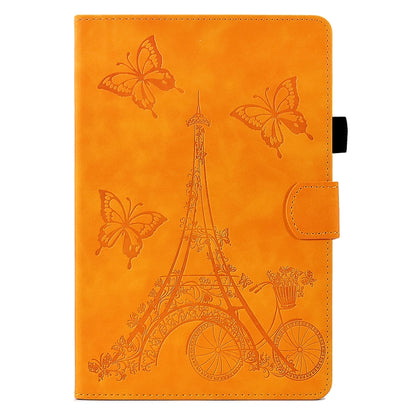 For Samsung Galaxy Tab A 8.0 T350 Tower Embossed Leather Smart Tablet Case(Khaki) by bashfashion