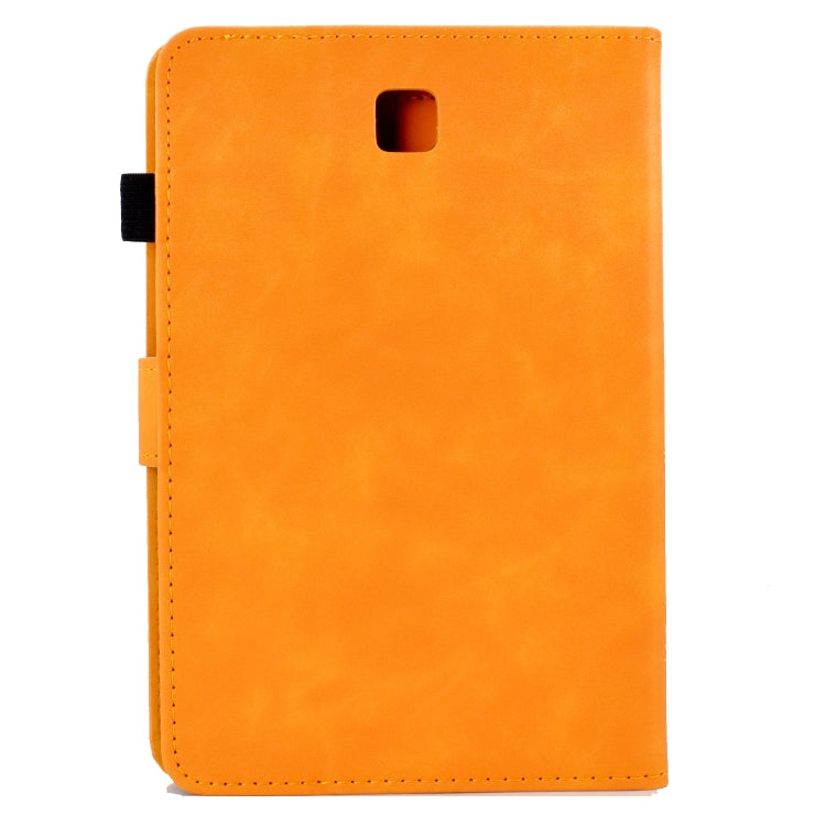 For Samsung Galaxy Tab A 8.0 T350 Tower Embossed Leather Smart Tablet Case(Khaki) by bashfashion