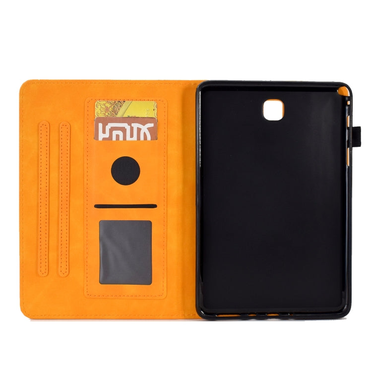 For Samsung Galaxy Tab A 8.0 T350 Tower Embossed Leather Smart Tablet Case(Khaki) by bashfashion