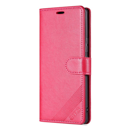 For Honor 80 Pro AZNS Sheepskin Texture Flip Leather Phone Case(Red) by AZNS