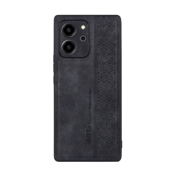 For Honor 80 SE AZNS 3D Embossed Skin Feel Phone Case(Black) by AZNS