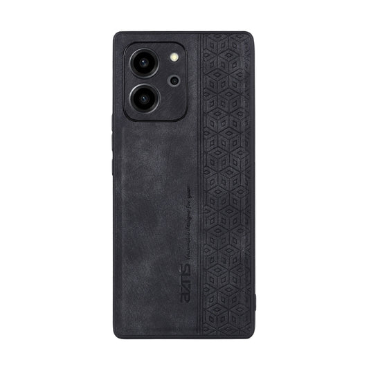 For Honor 80 SE AZNS 3D Embossed Skin Feel Phone Case(Black) by AZNS