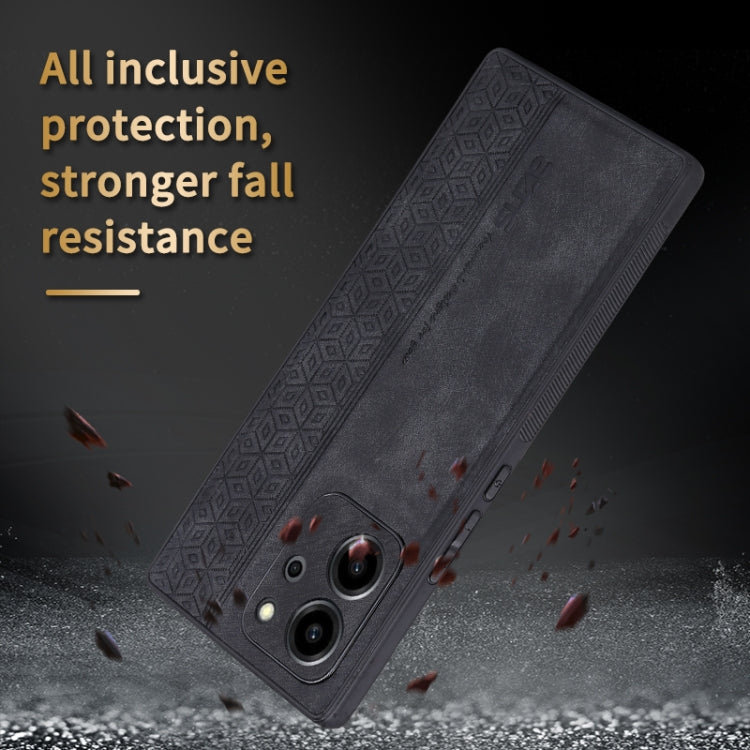 For Honor 80 SE AZNS 3D Embossed Skin Feel Phone Case(Sapphire Blue) by AZNS