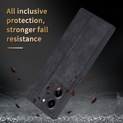 For Honor 80 SE AZNS 3D Embossed Skin Feel Phone Case(Purple) by AZNS