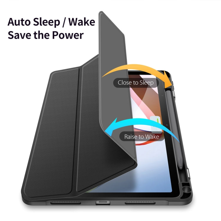 For Xiaomi Redmi Pad DUX DUCIS TOBY Series Horizontal Flip Leather Tablet Case(Black) by DUX DUCIS