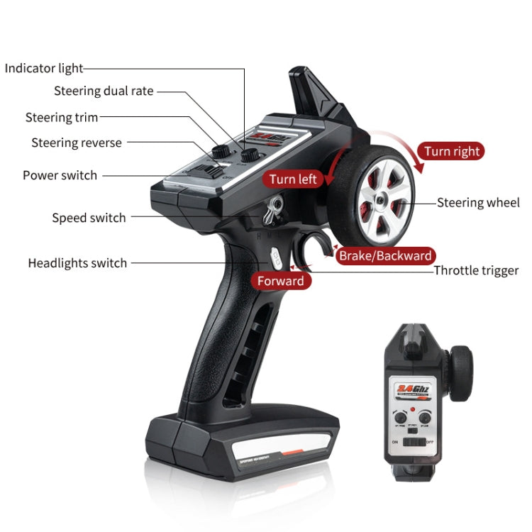 JJR/C Q131 Full Scale 4WD Flat Running Drift Remote Control Car(Green) by JJR/C