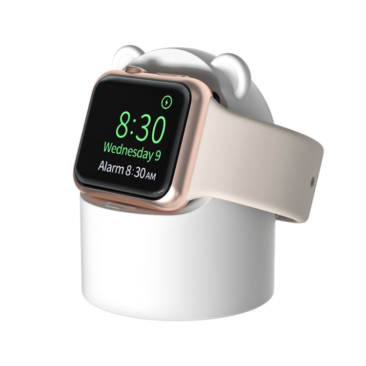 For Apple Watch Smart Watch Silicone Charging Holder without Charger(White) by bashfashion