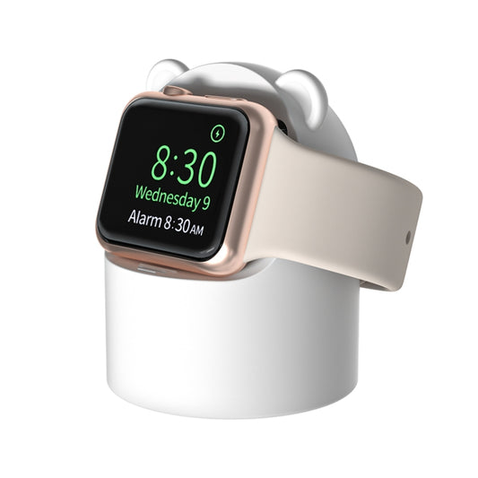 For Apple Watch Smart Watch Silicone Charging Holder without Charger(White) by bashfashion