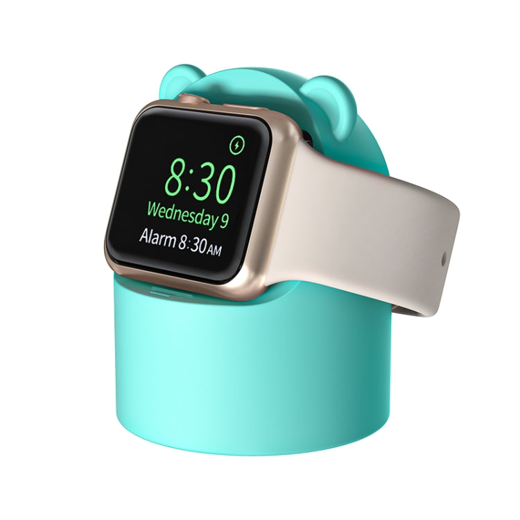 For Apple Watch Smart Watch Silicone Charging Holder without Charger(Mint Green) by bashfashion
