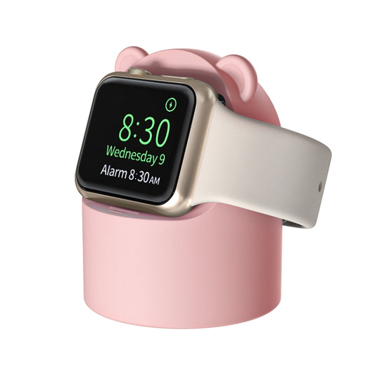 For Apple Watch Smart Watch Silicone Charging Holder without Charger(Pink) by bashfashion