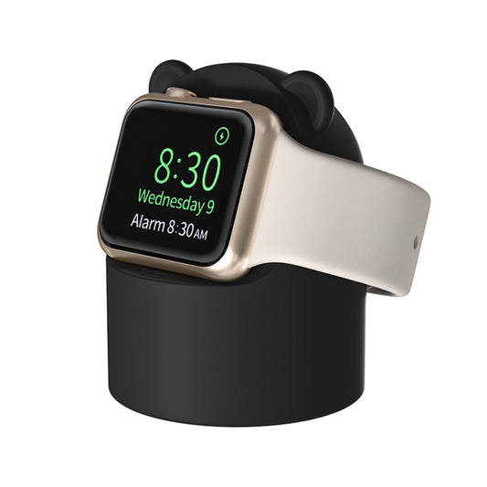 For Apple Watch Smart Watch Silicone Charging Holder without Charger(Black) by bashfashion