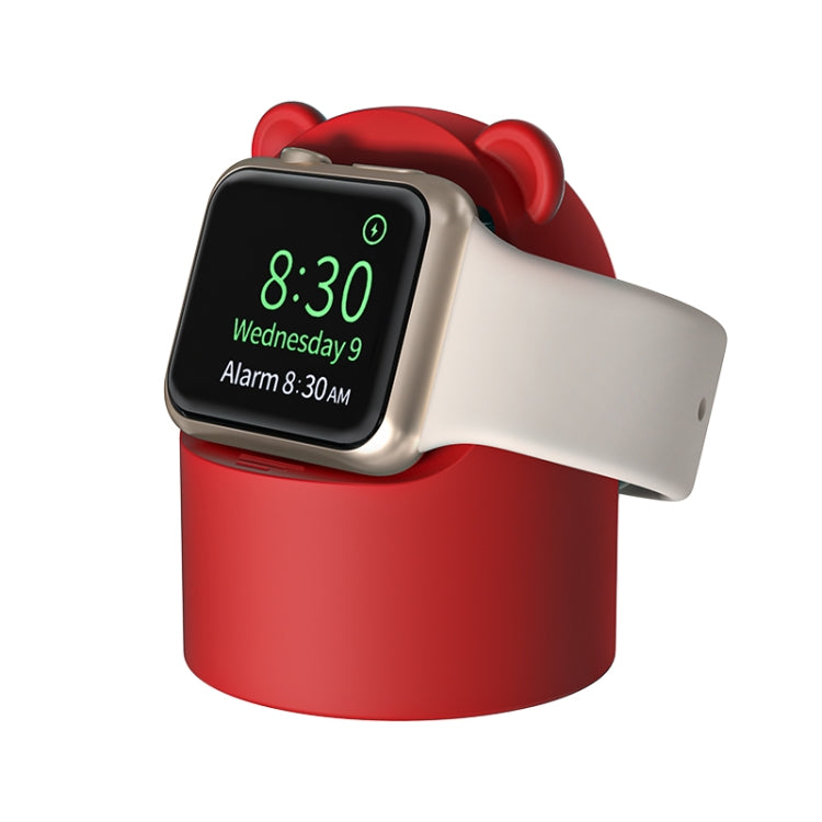 For Apple Watch Smart Watch Silicone Charging Holder without Charger(Red) by bashfashion