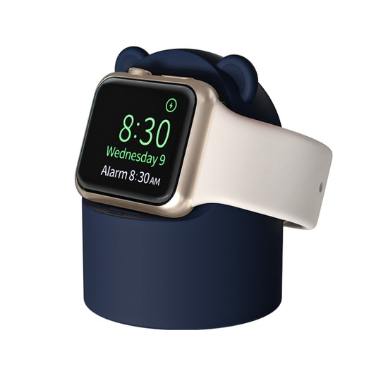 For Apple Watch Smart Watch Silicone Charging Holder without Charger(Dark Blue) by bashfashion