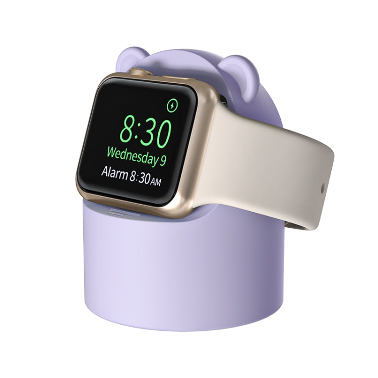 For Apple Watch Smart Watch Silicone Charging Holder without Charger(Purple) by bashfashion