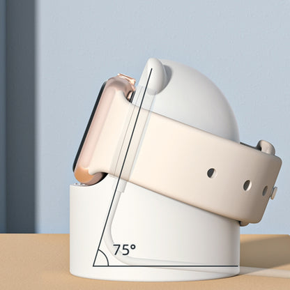 For Apple Watch Smart Watch Silicone Charging Holder without Charger(White) by bashfashion