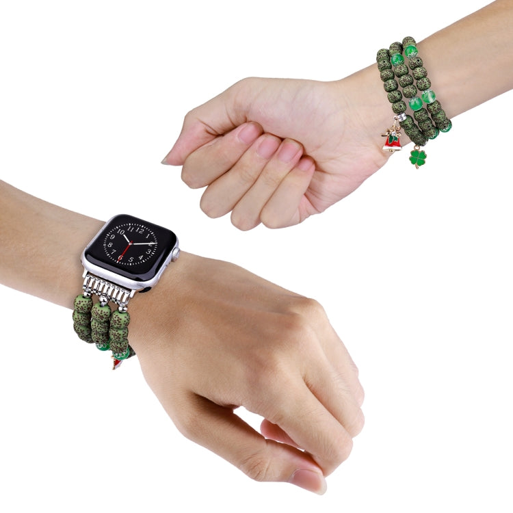 Bodhi Beads Watch Band For Apple Watch Series 9&8&7 41mm / SE 3&SE 2&6&SE&5&4 40mm / 3&2&1 38mm(Green) by bashfashion
