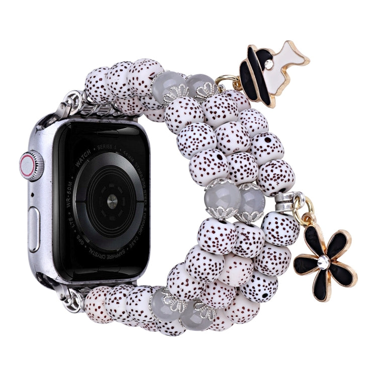 Bodhi Beads Watch Band For Apple Watch Series 9&8&7 41mm / SE 3&SE 2&6&SE&5&4 40mm / 3&2&1 38mm(White) by bashfashion