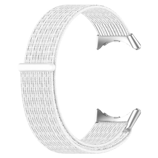 For Google Pixel Watch Metal Head Nylon Loop Watch Band(White) by bashfashion