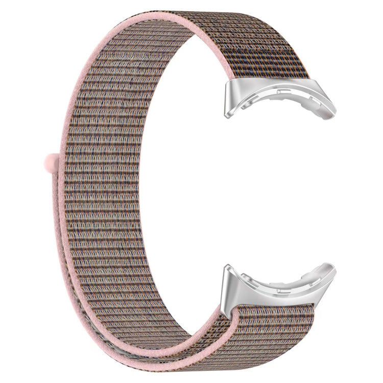 For Google Pixel Watch Metal Head Nylon Loop Watch Band(Blue Purple) by bashfashion