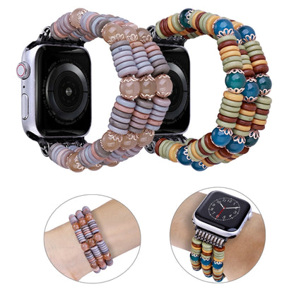Pieces Beads Watch Band For Apple Watch Ultra 49mm&Watch Ultra 2 49mm / Series 9&8&7 45mm / SE 3&SE 2&6&SE&5&4 44mm / 3&2&1 42mm(Light Coffee) by bashfashion